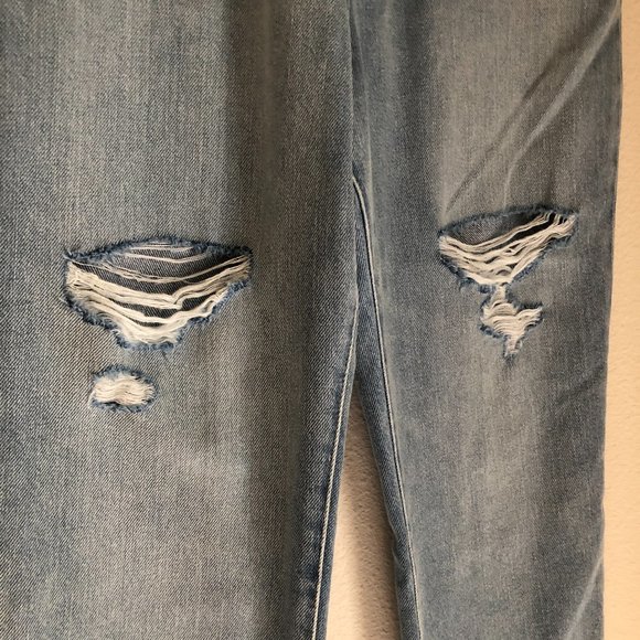 SZ 30 Madewell: MOM JEAN Ripped Edition Light Wash - Picture 8 of 9